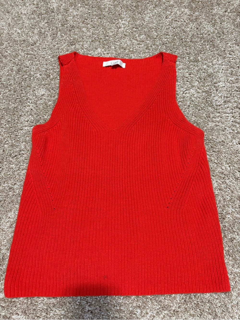 Loft Orange Sweater Vest